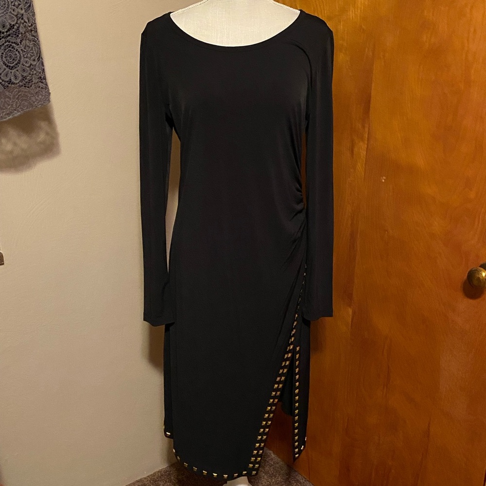 Michael Kors Metal Detailed Sheath Dress - Sz L